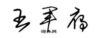 朱锡荣王军雁草书个性签名怎么写