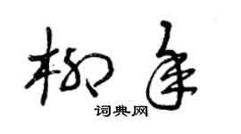 曾庆福柳年草书个性签名怎么写