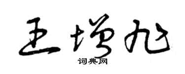 曾庆福王增旭草书个性签名怎么写