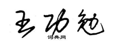 朱锡荣王功勉草书个性签名怎么写