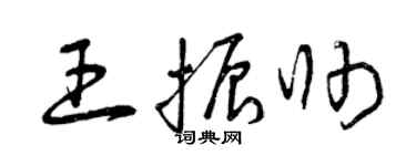 曾庆福王振帅草书个性签名怎么写