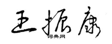 曾庆福王振康草书个性签名怎么写