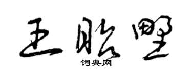 曾庆福王昭野草书个性签名怎么写