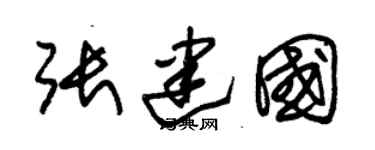 朱锡荣张建国草书个性签名怎么写