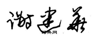 朱锡荣谢建华草书个性签名怎么写