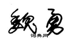 朱锡荣魏勇草书个性签名怎么写