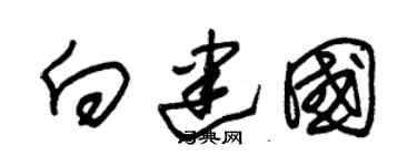 朱锡荣向建国草书个性签名怎么写