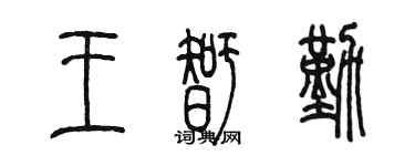 陈墨王智勤篆书个性签名怎么写