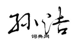 曾庆福孙洁行书个性签名怎么写