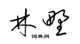 梁锦英林野草书个性签名怎么写