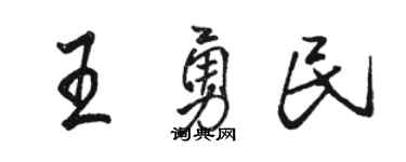 骆恒光王勇民行书个性签名怎么写