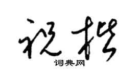 梁锦英祝楷草书个性签名怎么写