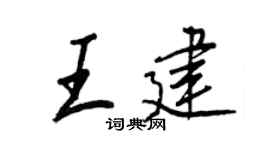 王正良王建行书个性签名怎么写