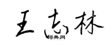 王正良王志林行书个性签名怎么写