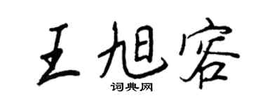 王正良王旭容行书个性签名怎么写