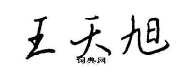 王正良王夭旭行书个性签名怎么写