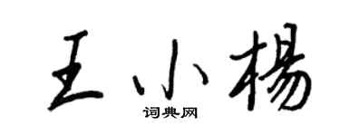 王正良王小杨行书个性签名怎么写