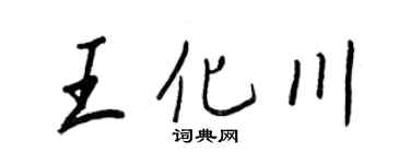 王正良王化川行书个性签名怎么写