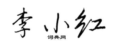 王正良李小红行书个性签名怎么写