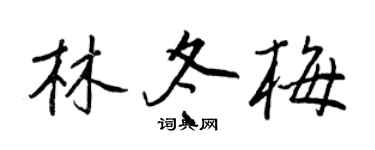 王正良林冬梅行书个性签名怎么写