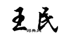 胡问遂王民行书个性签名怎么写