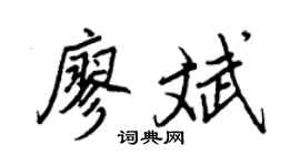 王正良廖斌行书个性签名怎么写