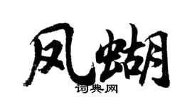 胡问遂凤蝴行书个性签名怎么写