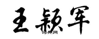 胡问遂王颖军行书个性签名怎么写