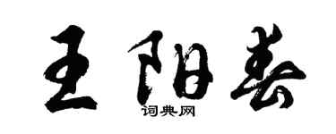 胡问遂王阳春行书个性签名怎么写