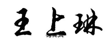 胡问遂王上琳行书个性签名怎么写