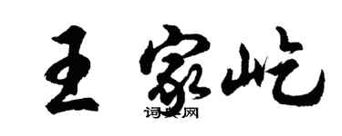 胡问遂王家屹行书个性签名怎么写