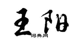 胡问遂王阳行书个性签名怎么写