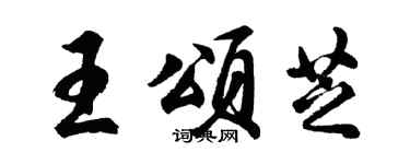 胡问遂王颂芝行书个性签名怎么写