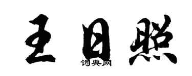 胡问遂王日照行书个性签名怎么写