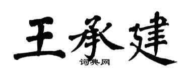 翁闿运王承建楷书个性签名怎么写