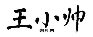 翁闿运王小帅楷书个性签名怎么写