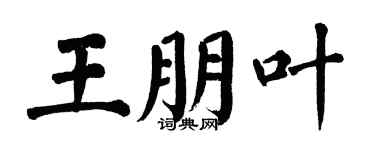 翁闿运王朋叶楷书个性签名怎么写