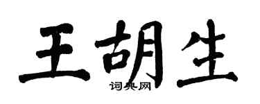 翁闿运王胡生楷书个性签名怎么写