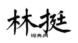 翁闿运林挺楷书个性签名怎么写