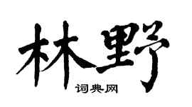 翁闿运林野楷书个性签名怎么写