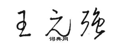 骆恒光王元强草书个性签名怎么写