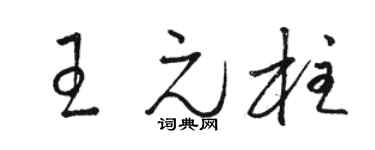 骆恒光王元柱草书个性签名怎么写