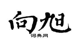 翁闿运向旭楷书个性签名怎么写