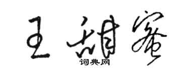 骆恒光王甜蜜草书个性签名怎么写
