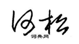 朱锡荣何松草书个性签名怎么写