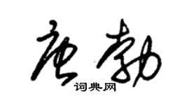 朱锡荣唐勃草书个性签名怎么写