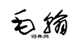 朱锡荣毛翰草书个性签名怎么写