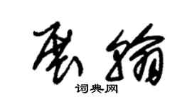 朱锡荣展翰草书个性签名怎么写