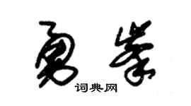 朱锡荣勇峰草书个性签名怎么写