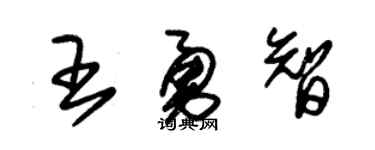 朱锡荣王勇智草书个性签名怎么写